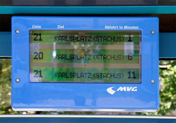 MVG Anzeigetafel MVG Anzeigetafel