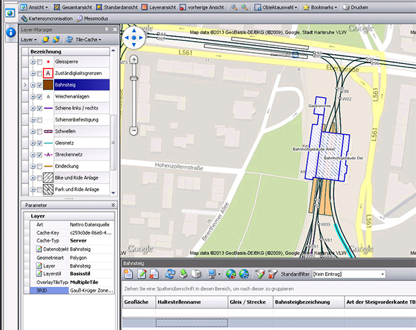 Mit dem Modul NettroIDM lassen sich alle Infrastrukturobjekte an zentraler Stelle verwalten und georeferenziert darstellen.